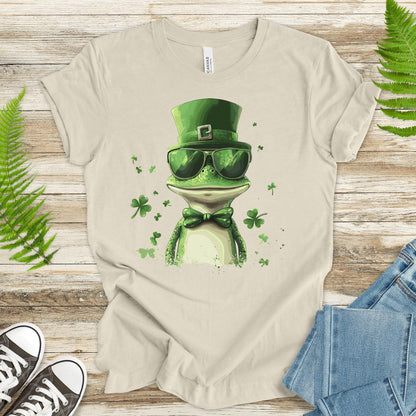 Hop to the Luck: St. Patrick’s Day Frog T-Shirt - TShirtree