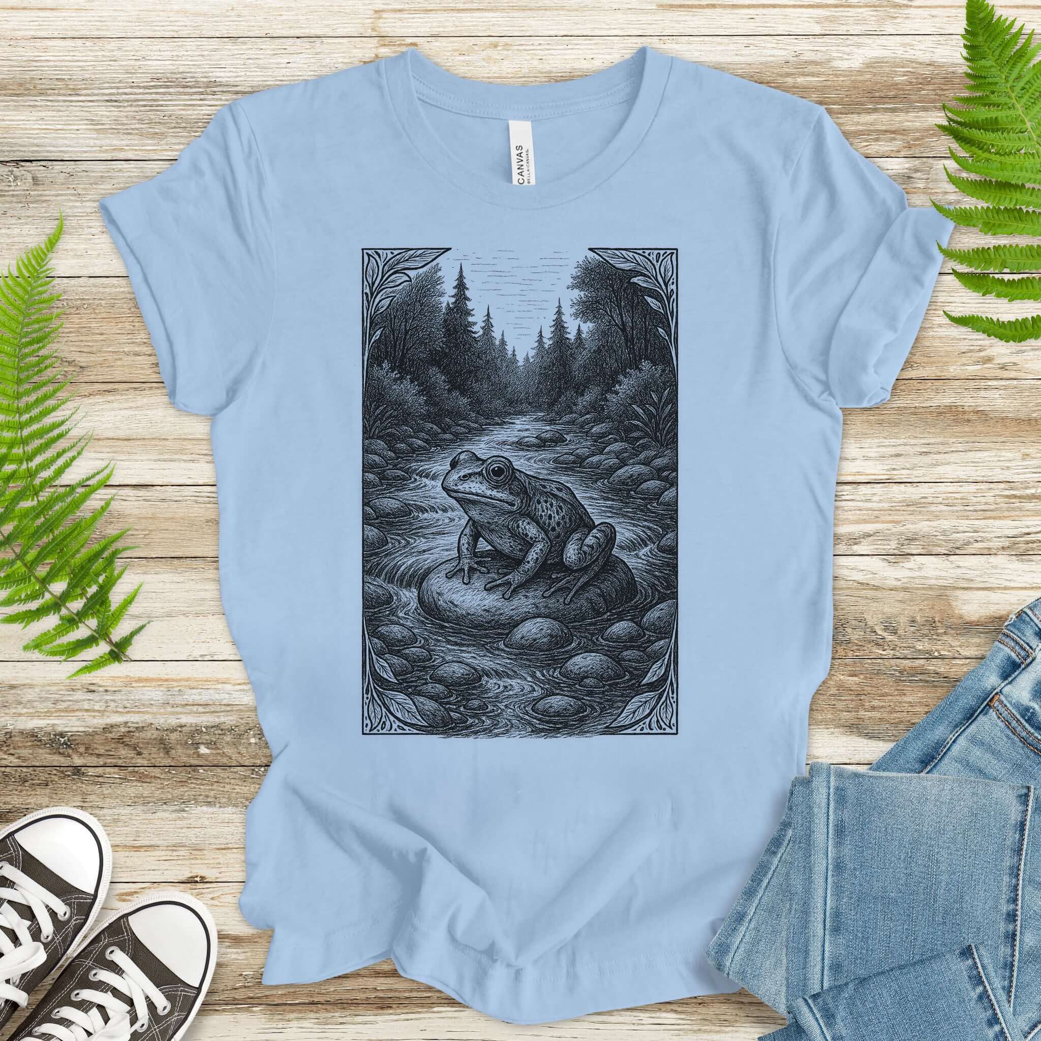 Still Waters – Frog Spirit Animal T-Shirt