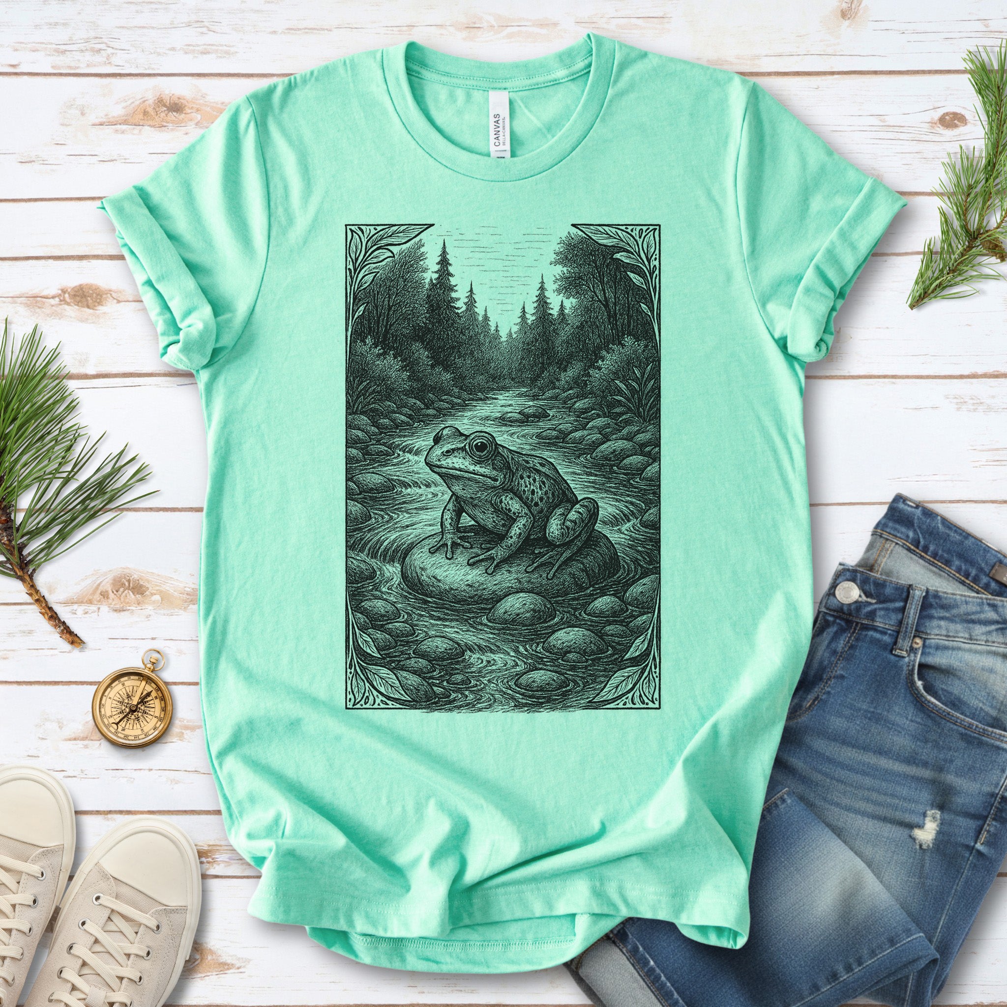 Still Waters – Frog Spirit Animal T-Shirt