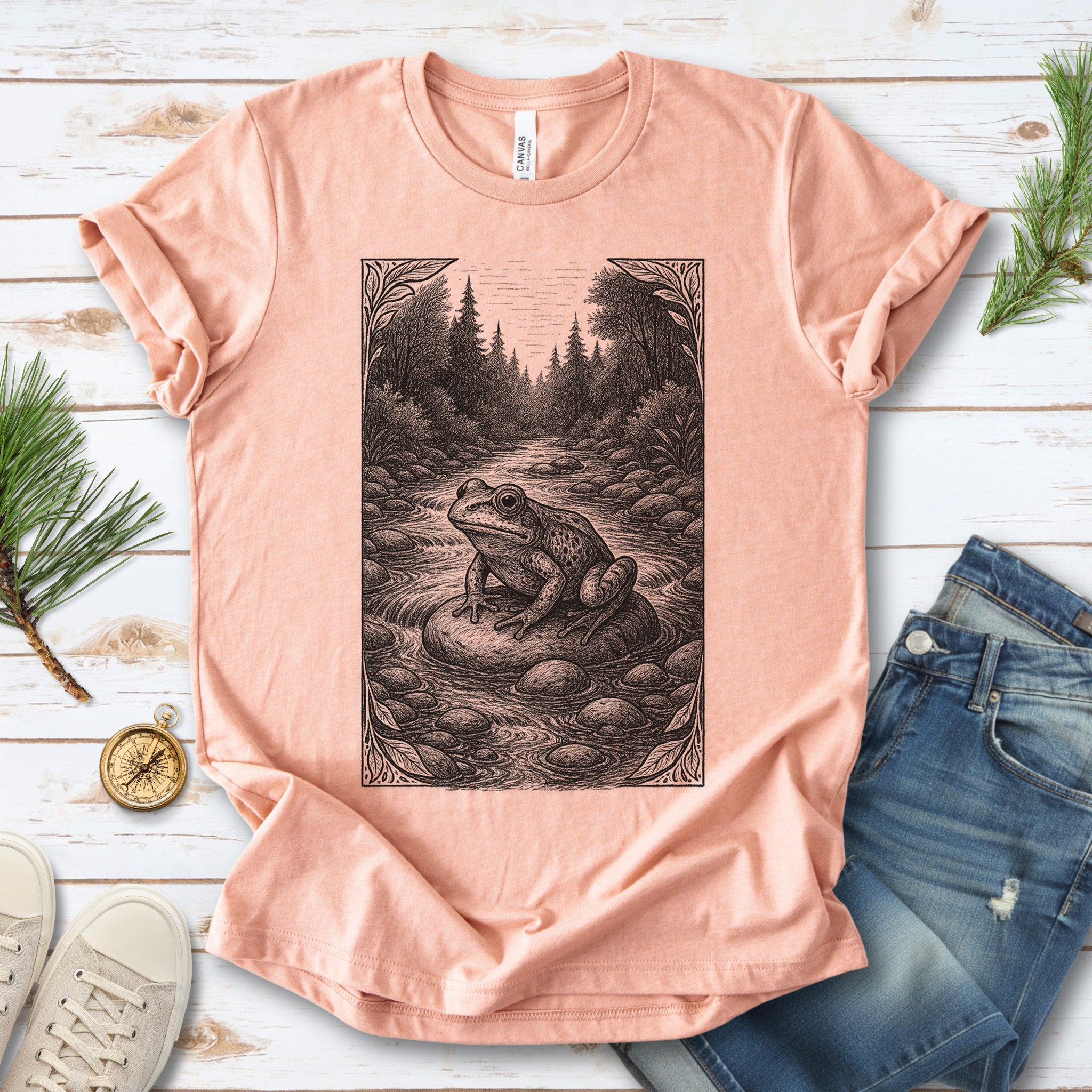 Still Waters – Frog Spirit Animal T-Shirt