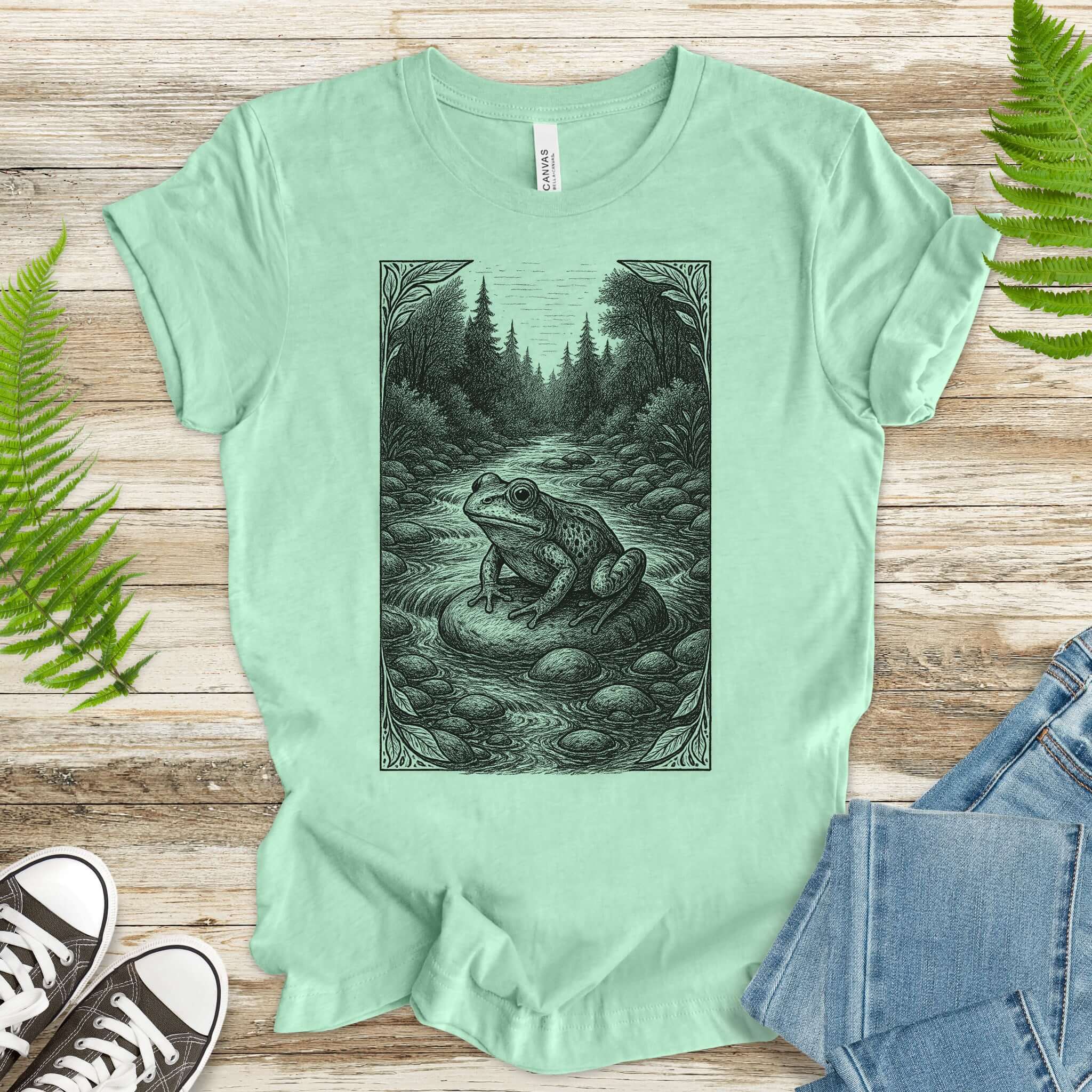 Still Waters – Frog Spirit Animal T-Shirt