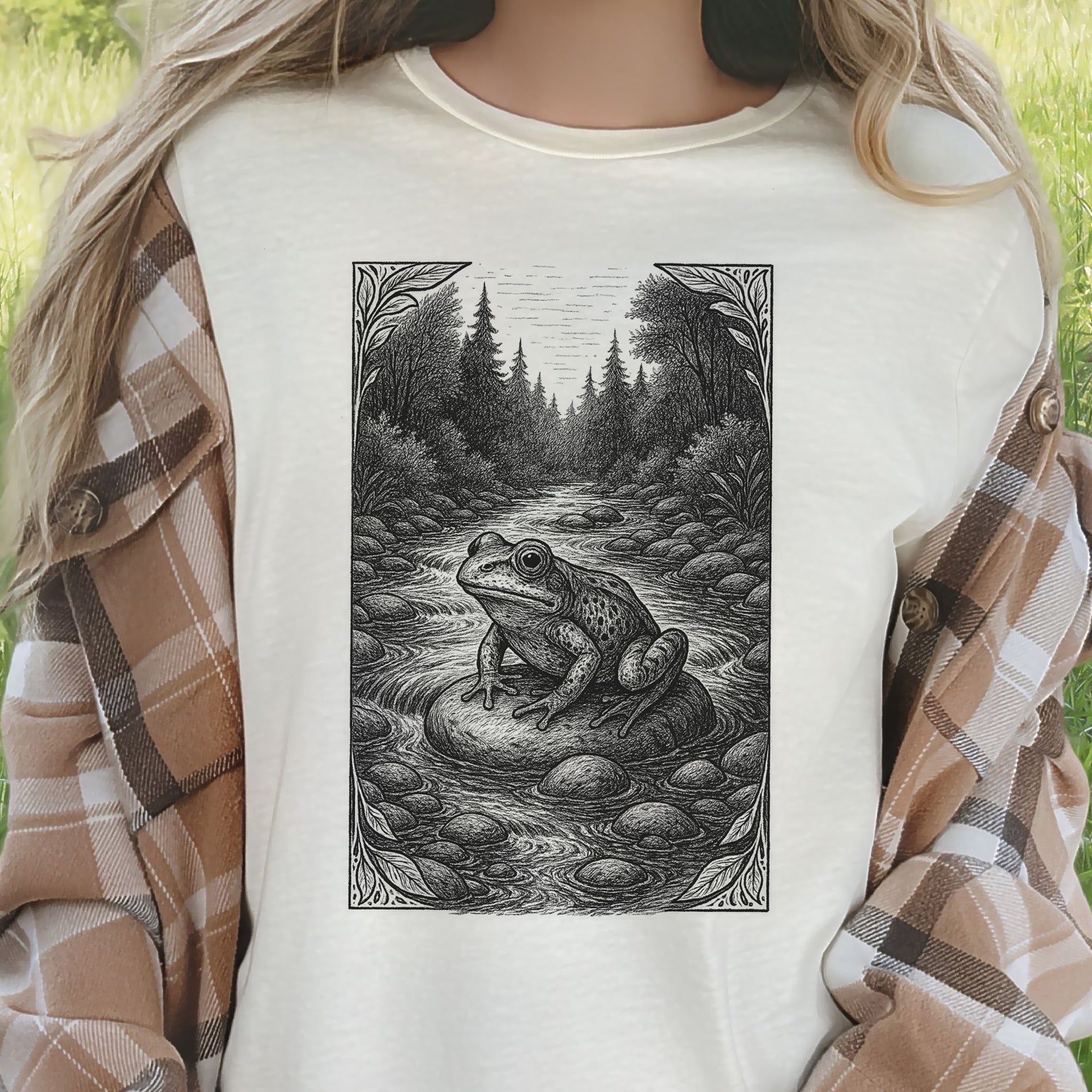 Still Waters – Frog Spirit Animal T-Shirt