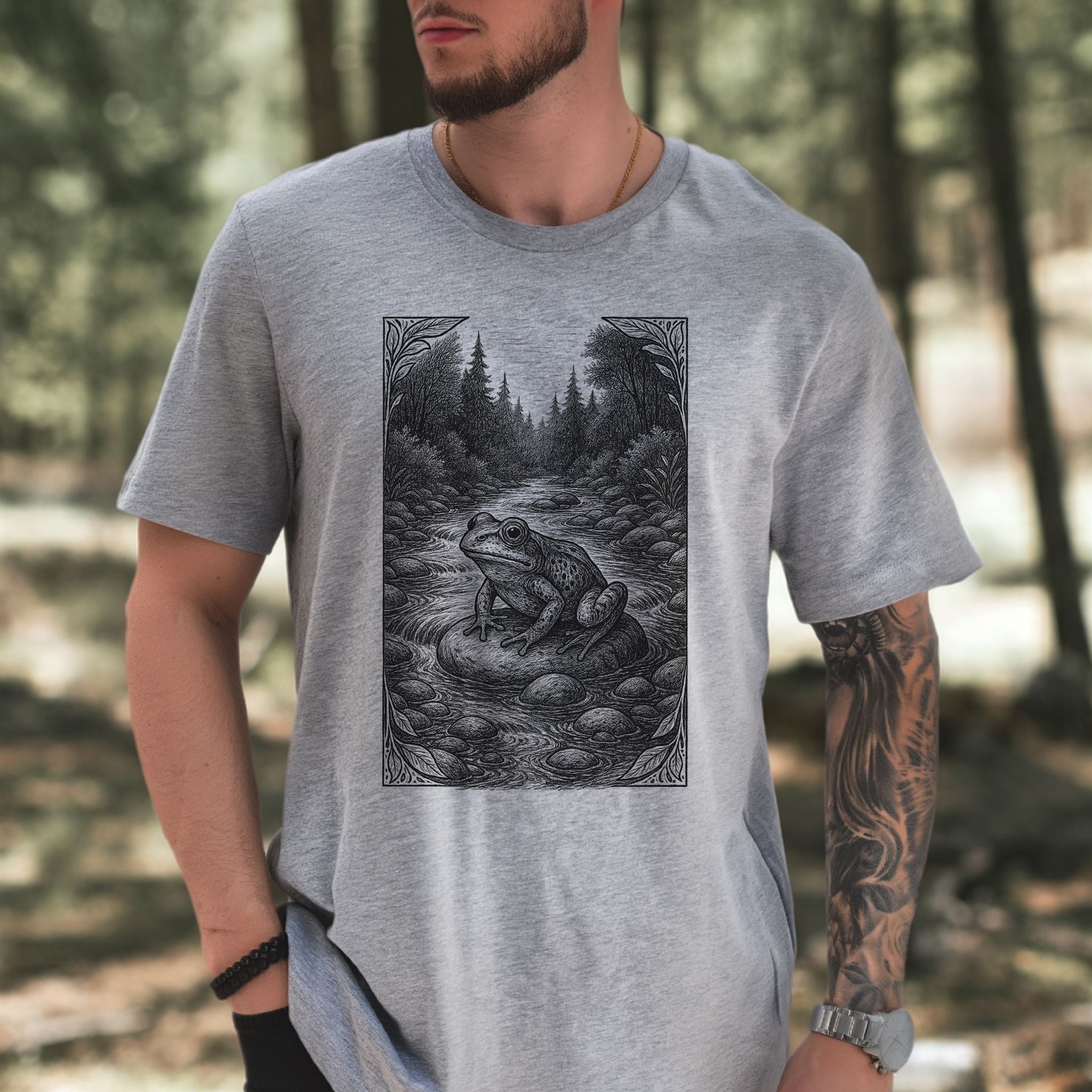 Still Waters – Frog Spirit Animal T-Shirt