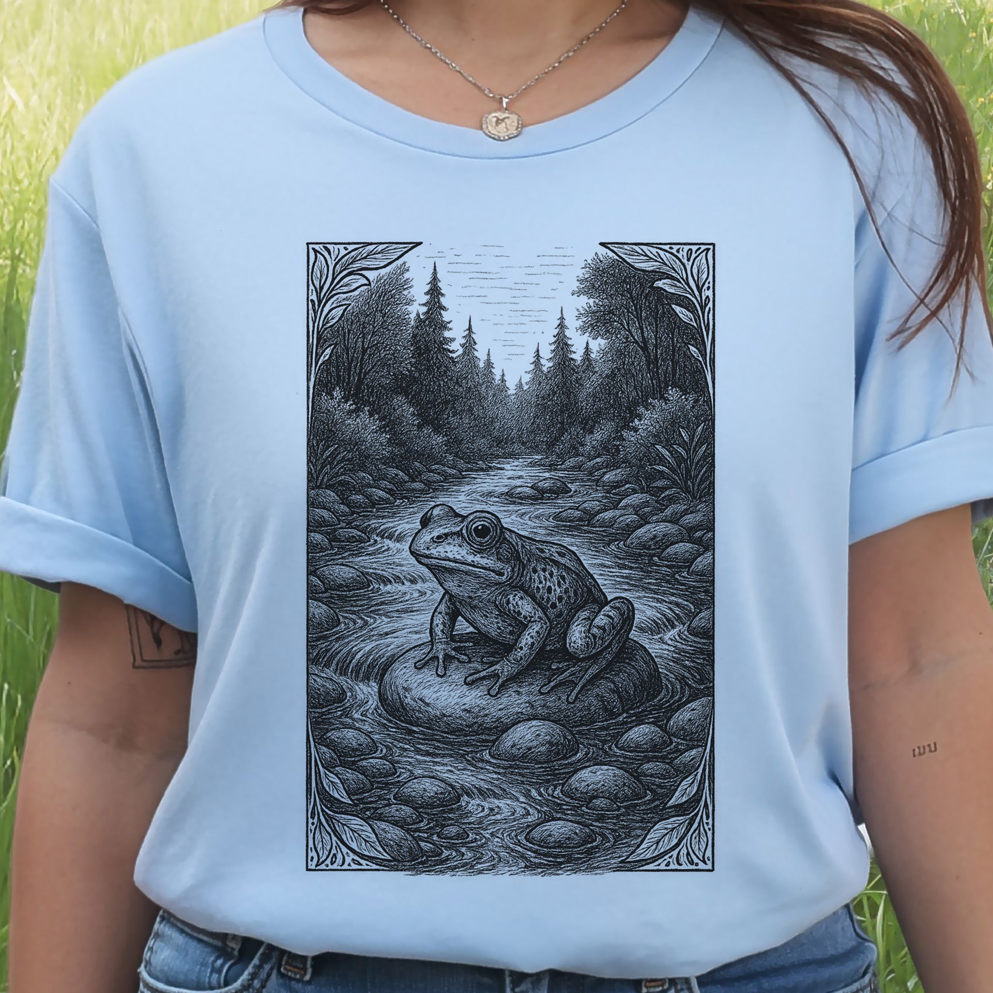 Still Waters – Frog Spirit Animal T-Shirt