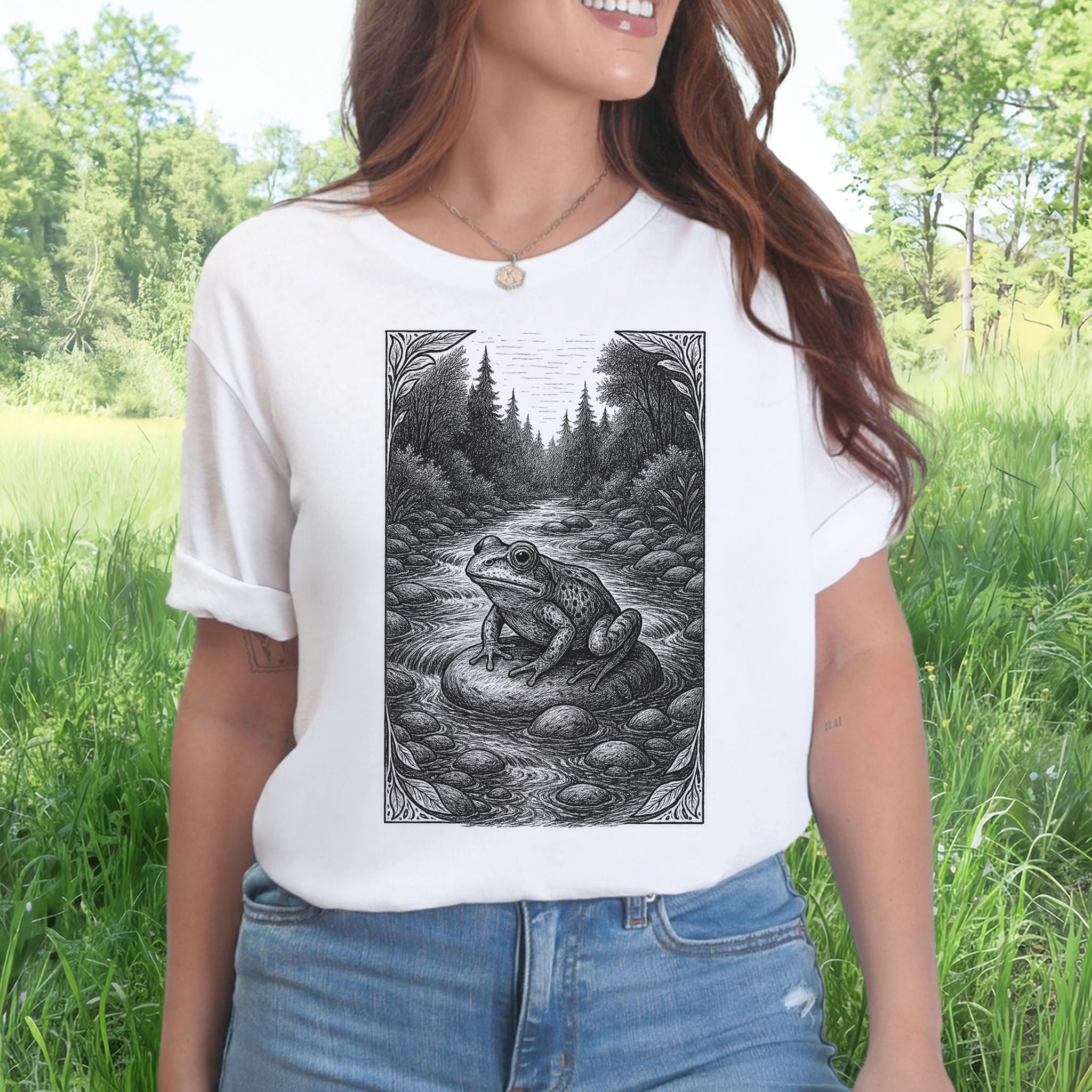 Still Waters – Frog Spirit Animal T-Shirt