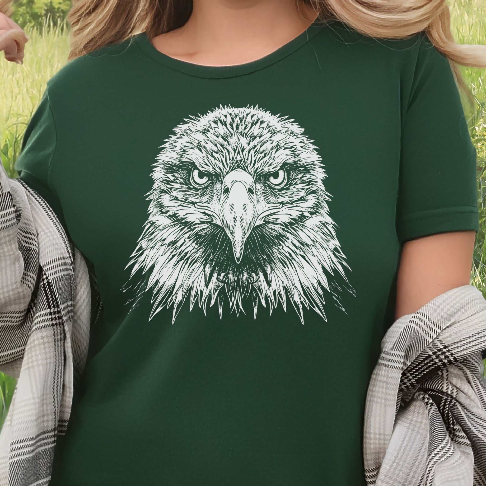Eagle Face T-Shirt – Majestic Bird of Prey Tee