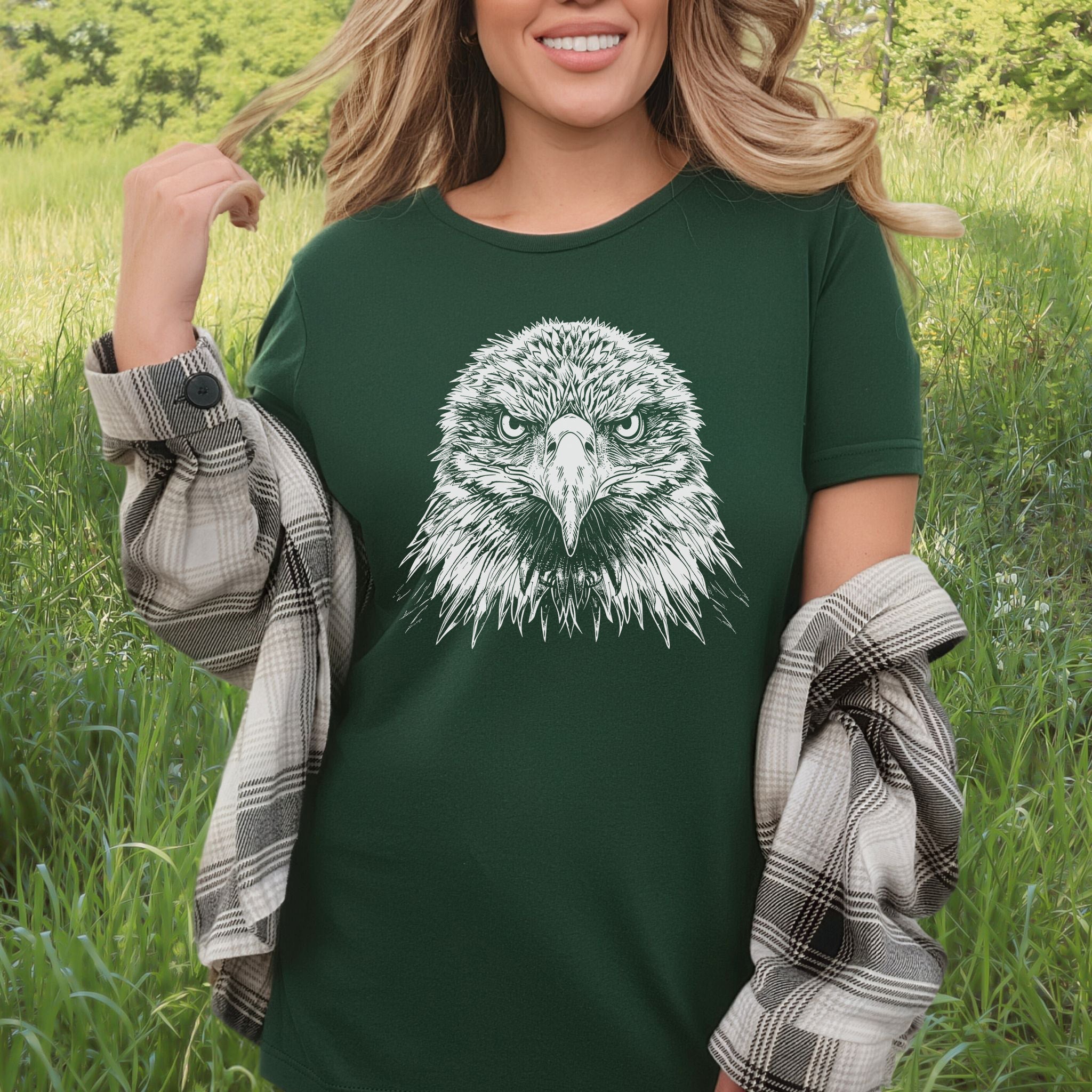 Eagle Face T-Shirt – Majestic Bird of Prey Tee