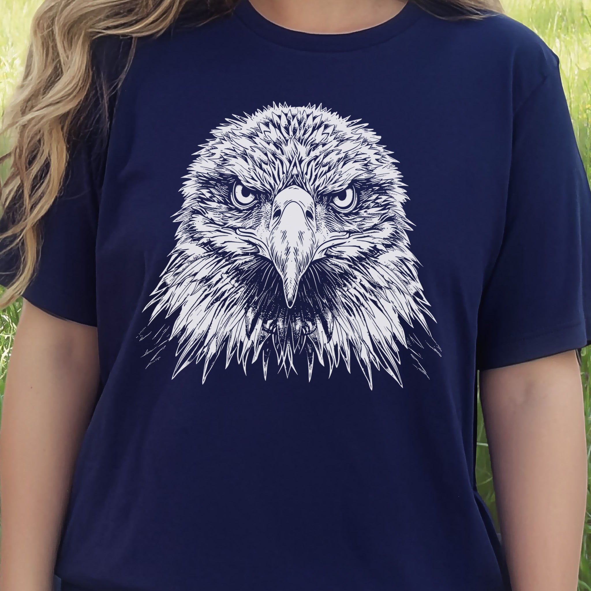 Eagle Face T-Shirt – Majestic Bird of Prey Tee
