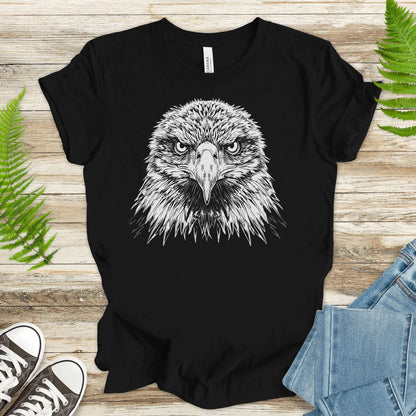 Eagle Face T-Shirt – Majestic Bird of Prey Tee