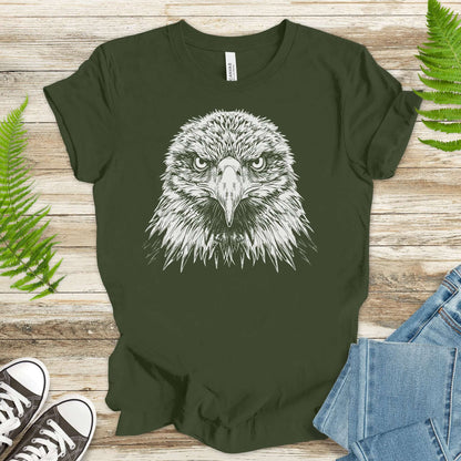 Eagle Face T-Shirt – Majestic Bird of Prey Tee