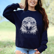 Eagle Face Sweatshirt – Majestic Bird of Prey Stare-Down Champion