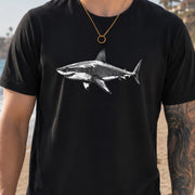 Vintage Great White Shark T-Shirt – Ocean Conservation Retro Style