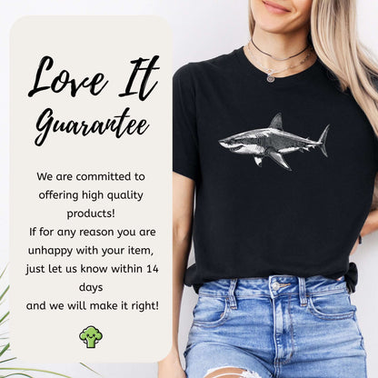 Vintage Great White Shark T-Shirt – Ocean Conservation Retro Style