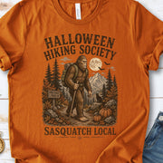 Halloween Hiking Society Sasquatch Local Funny Bigfoot Halloween T-Shirt