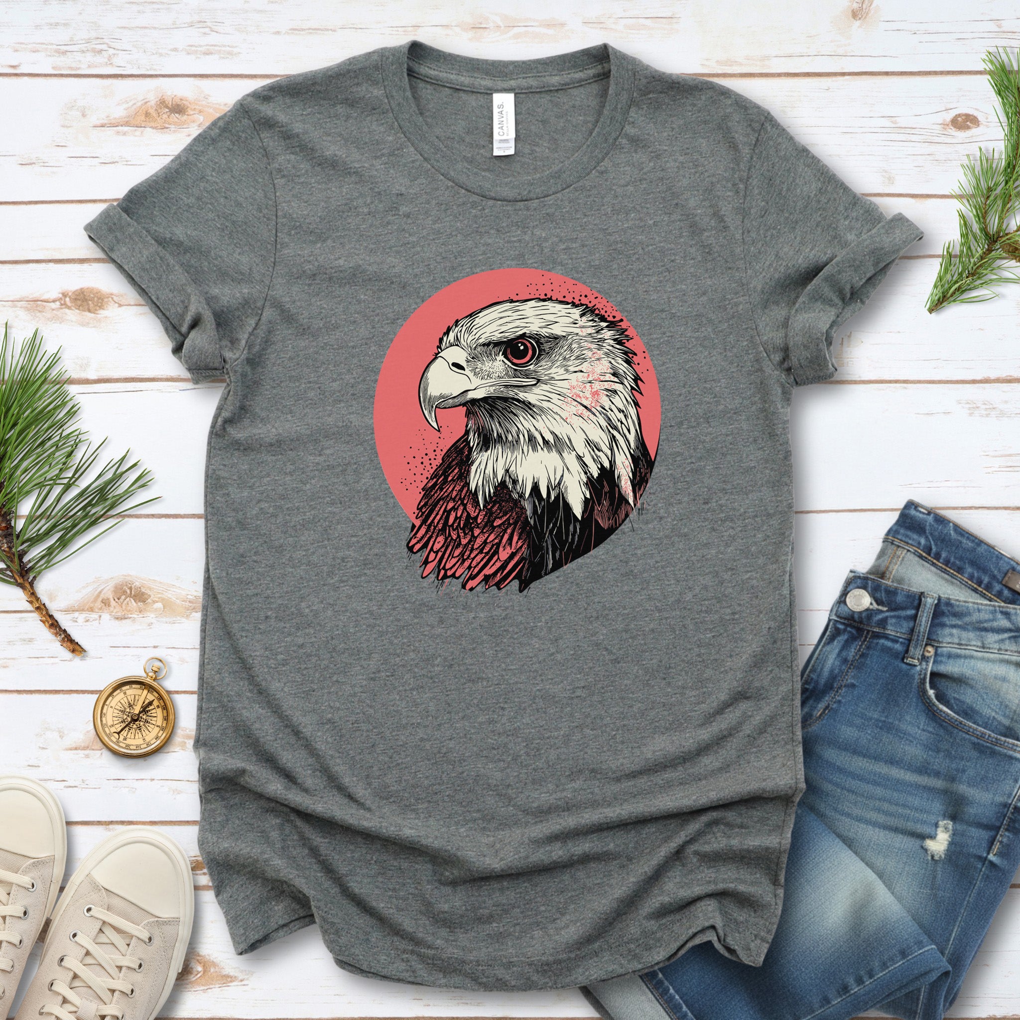 Hawk Head T-Shirt – Bold and Majestic Design