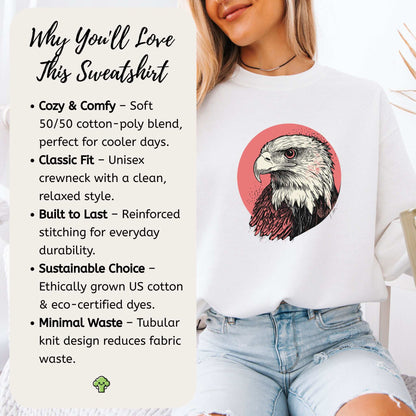 Hawk Head Sweatshirt – Bold and Majestic Design