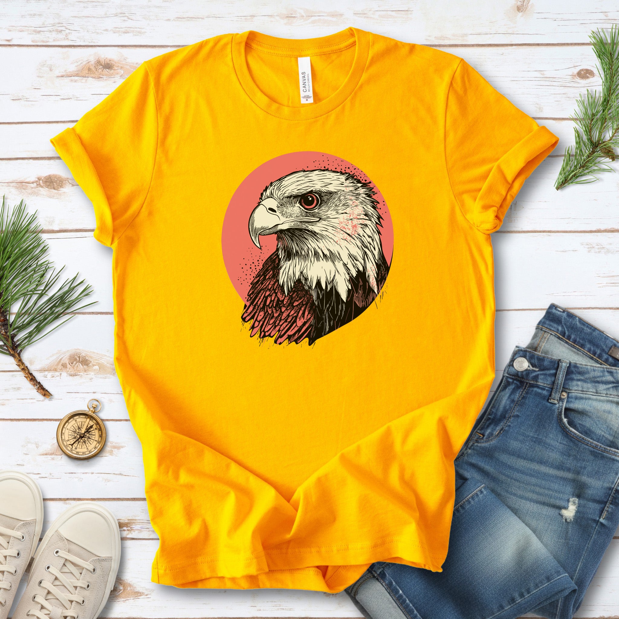 Hawk Head T-Shirt – Bold and Majestic Design