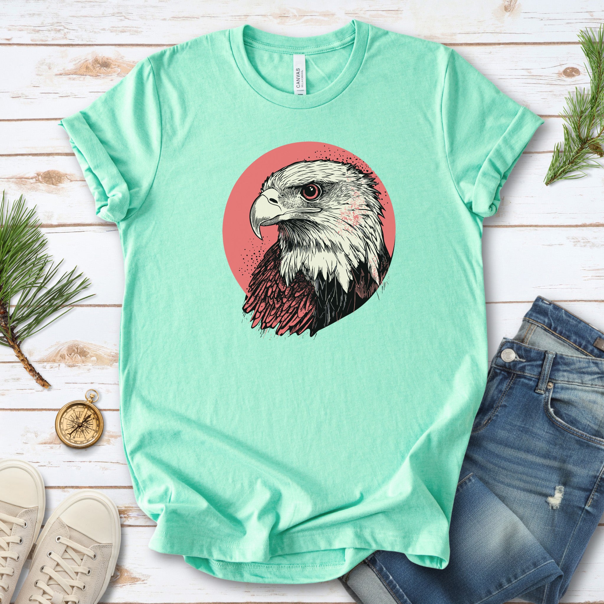 Hawk Head T-Shirt – Bold and Majestic Design