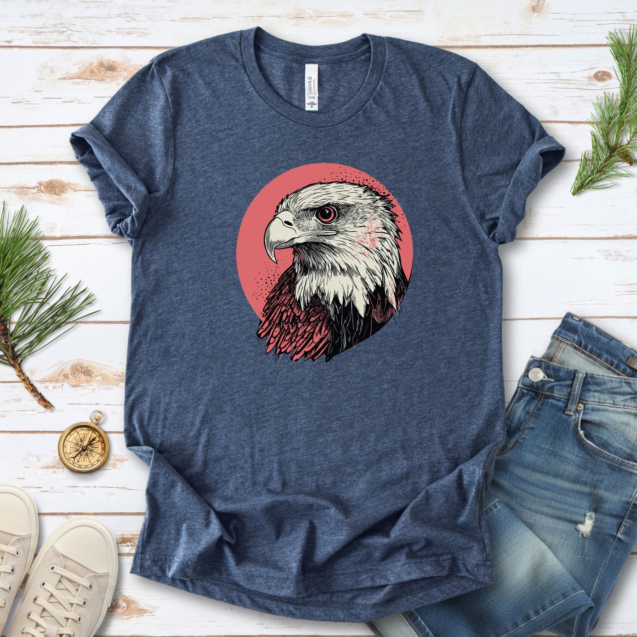 Hawk Head T-Shirt – Bold and Majestic Design