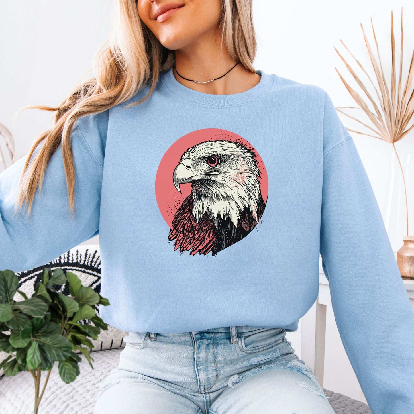 Hawk Head Sweatshirt – Bold and Majestic Design