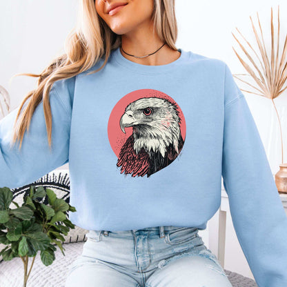 Hawk Head Sweatshirt – Bold and Majestic Design