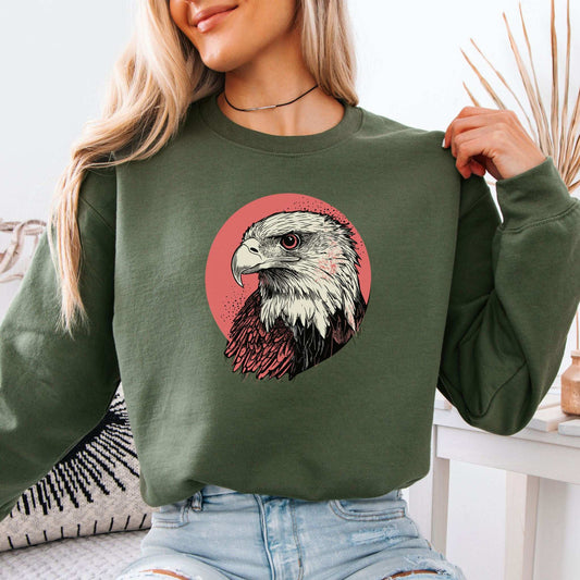 Hawk Head Sweatshirt – Bold and Majestic Design