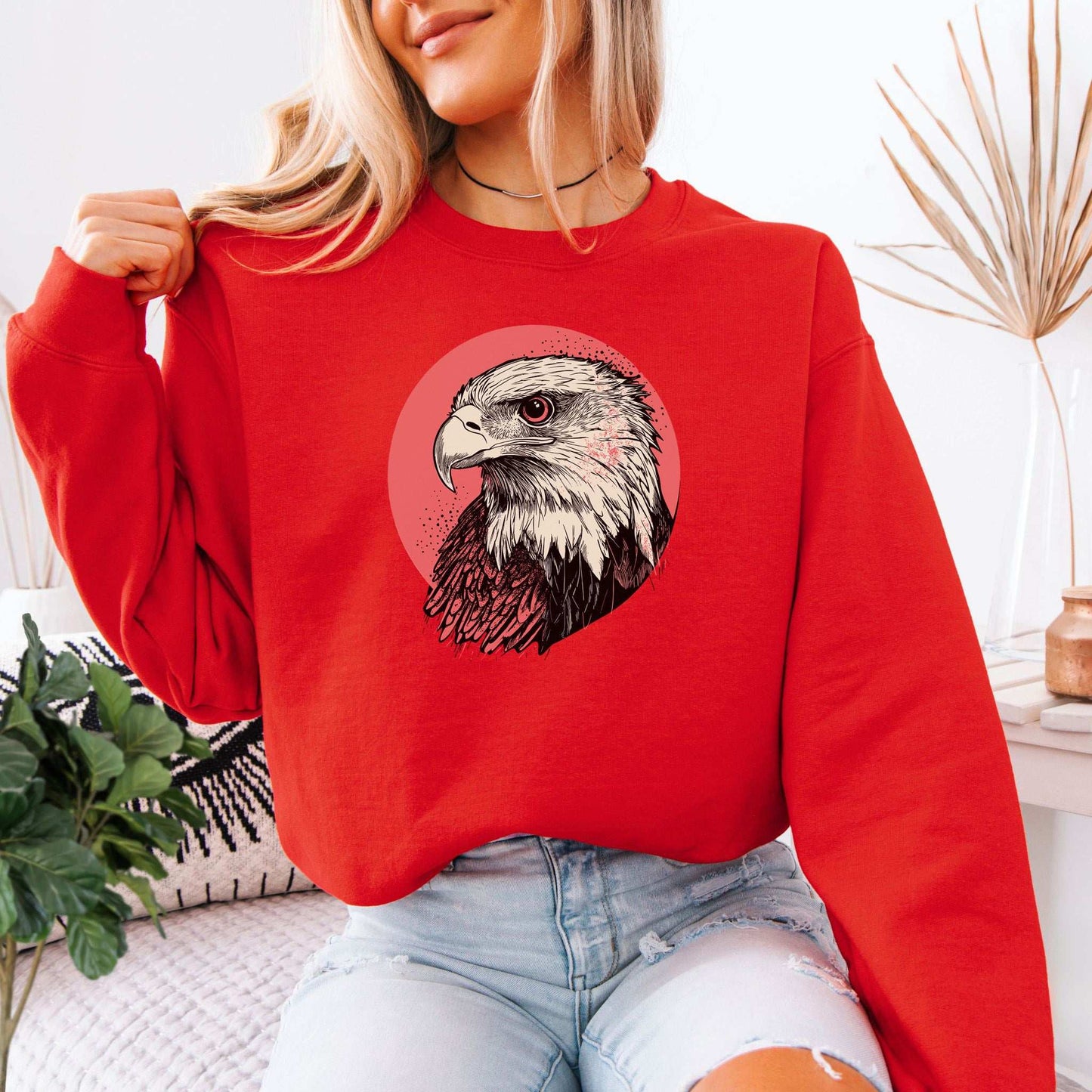 Hawk Head Sweatshirt – Bold and Majestic Design