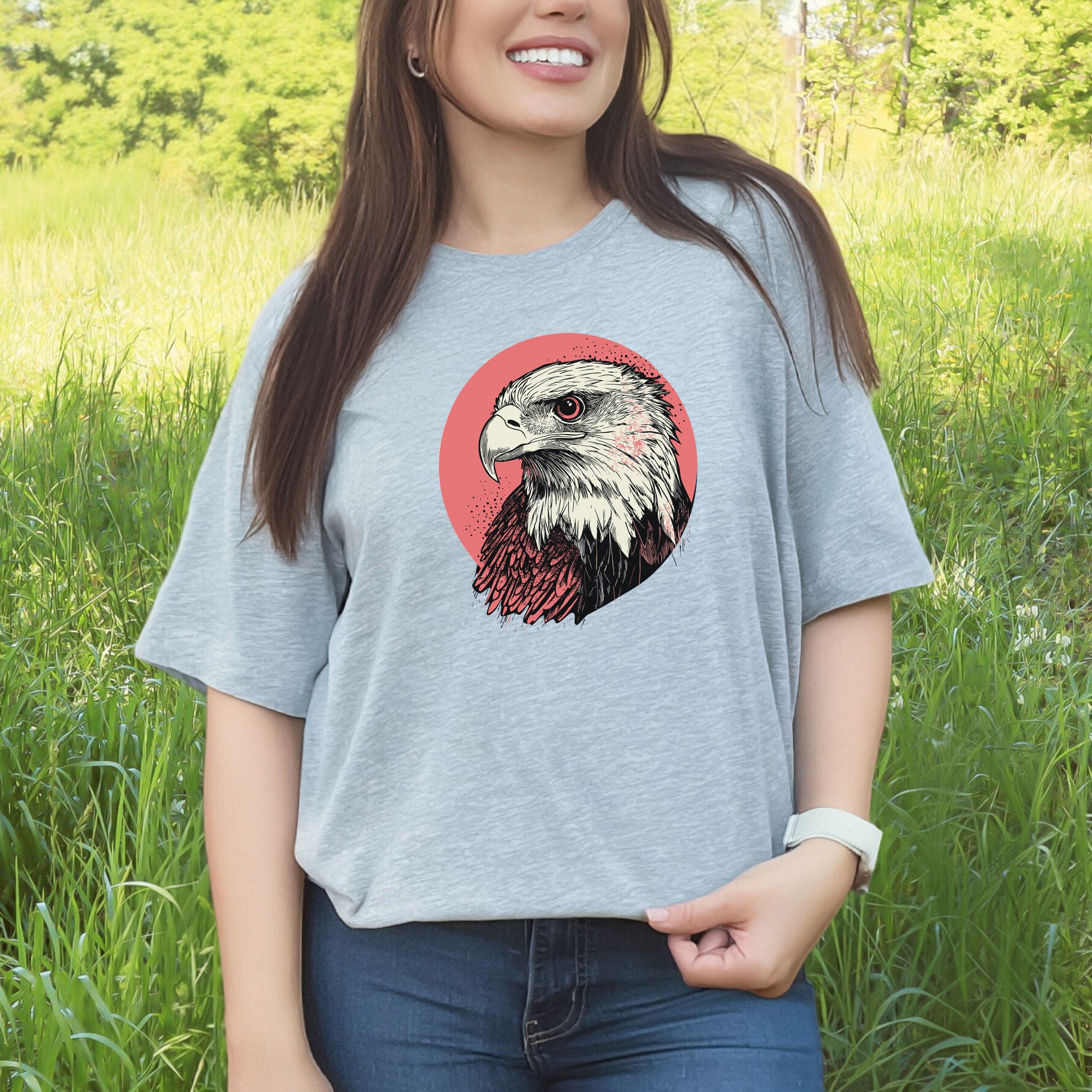 Hawk Head T-Shirt – Bold and Majestic Design