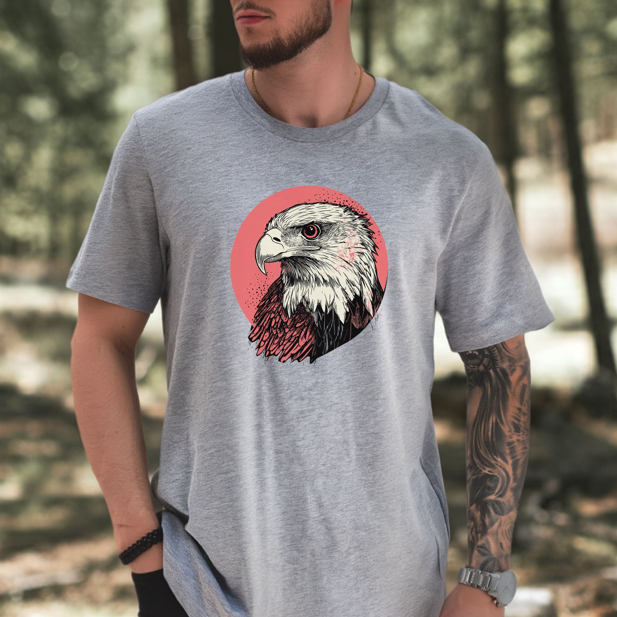 Hawk Head T-Shirt – Bold and Majestic Design