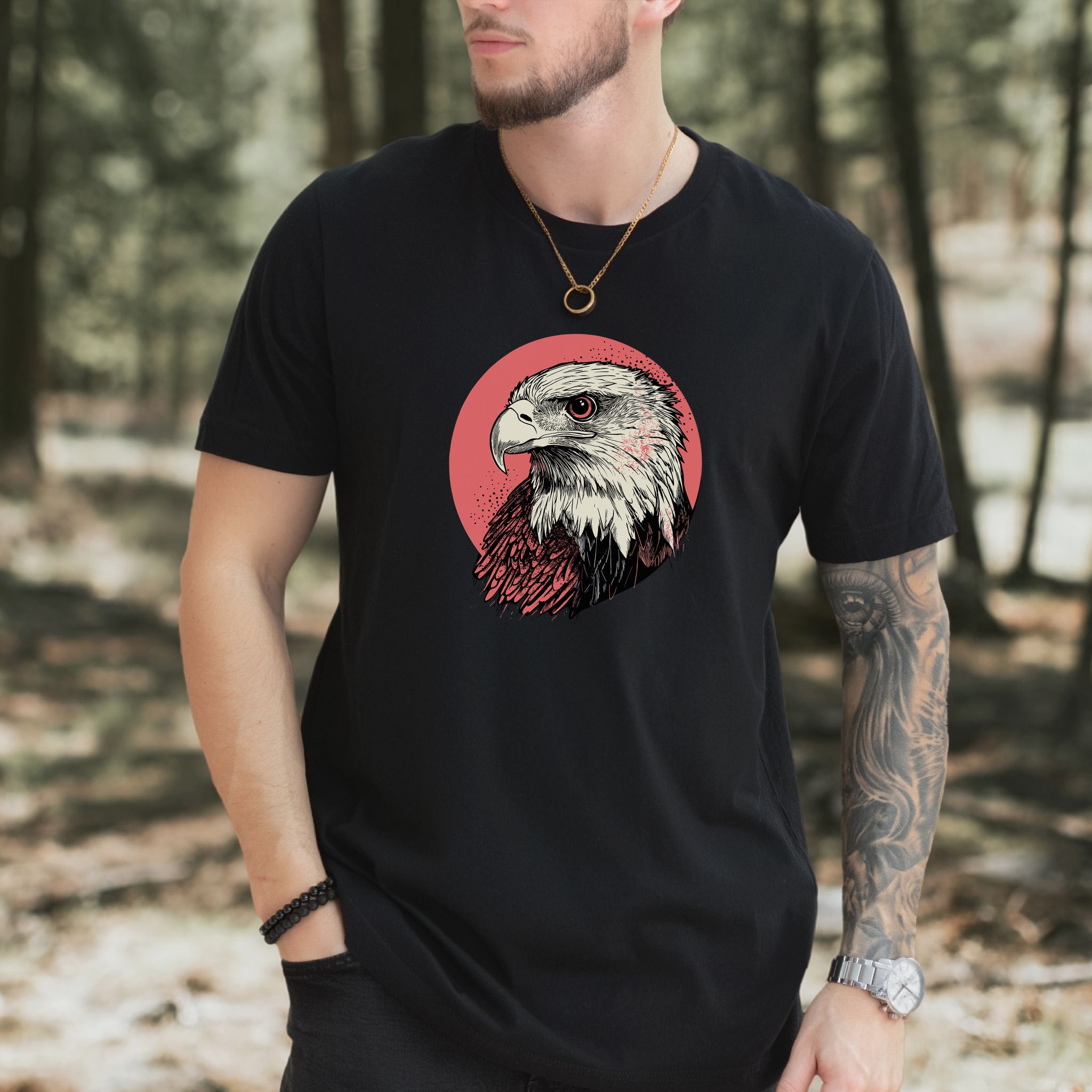 Hawk Head T-Shirt – Bold and Majestic Design