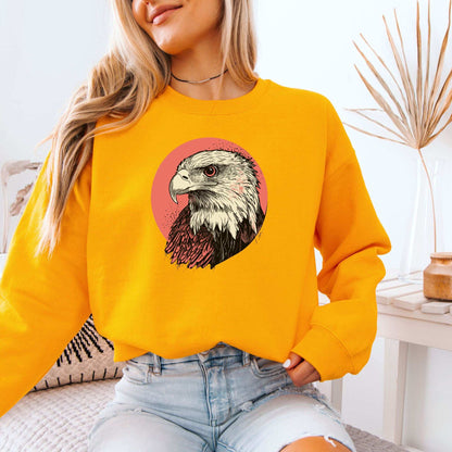 Hawk Head Sweatshirt – Bold and Majestic Design