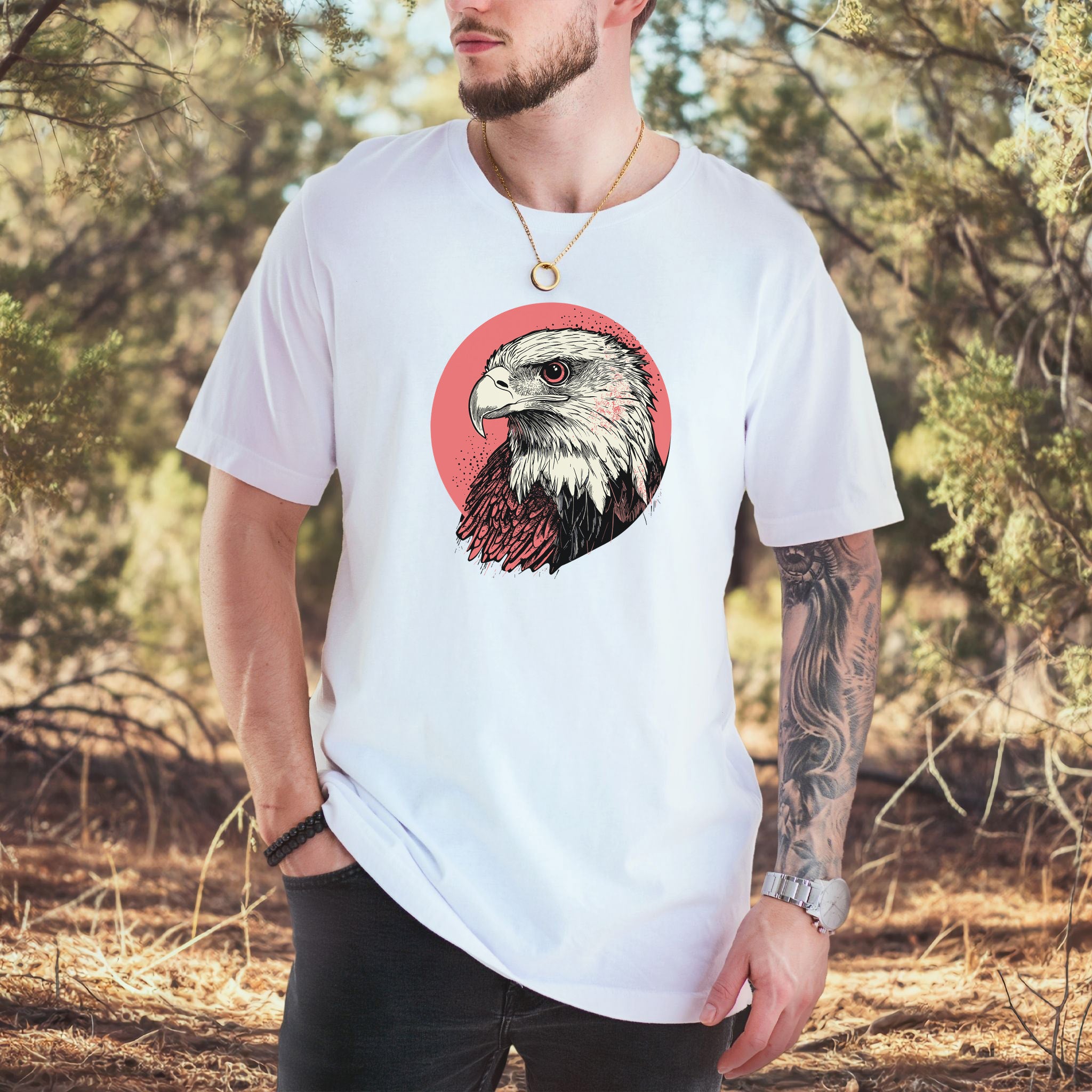 Hawk Head T-Shirt – Bold and Majestic Design