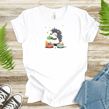 Hedgehog Salad Chef T-Shirt – Tossing Greens with Quills - TShirtree