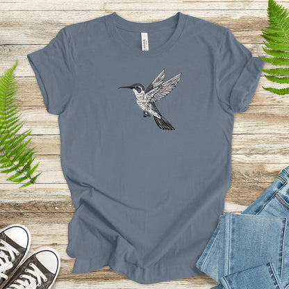 Hummingbird Sketch T-Shirt - TShirtree