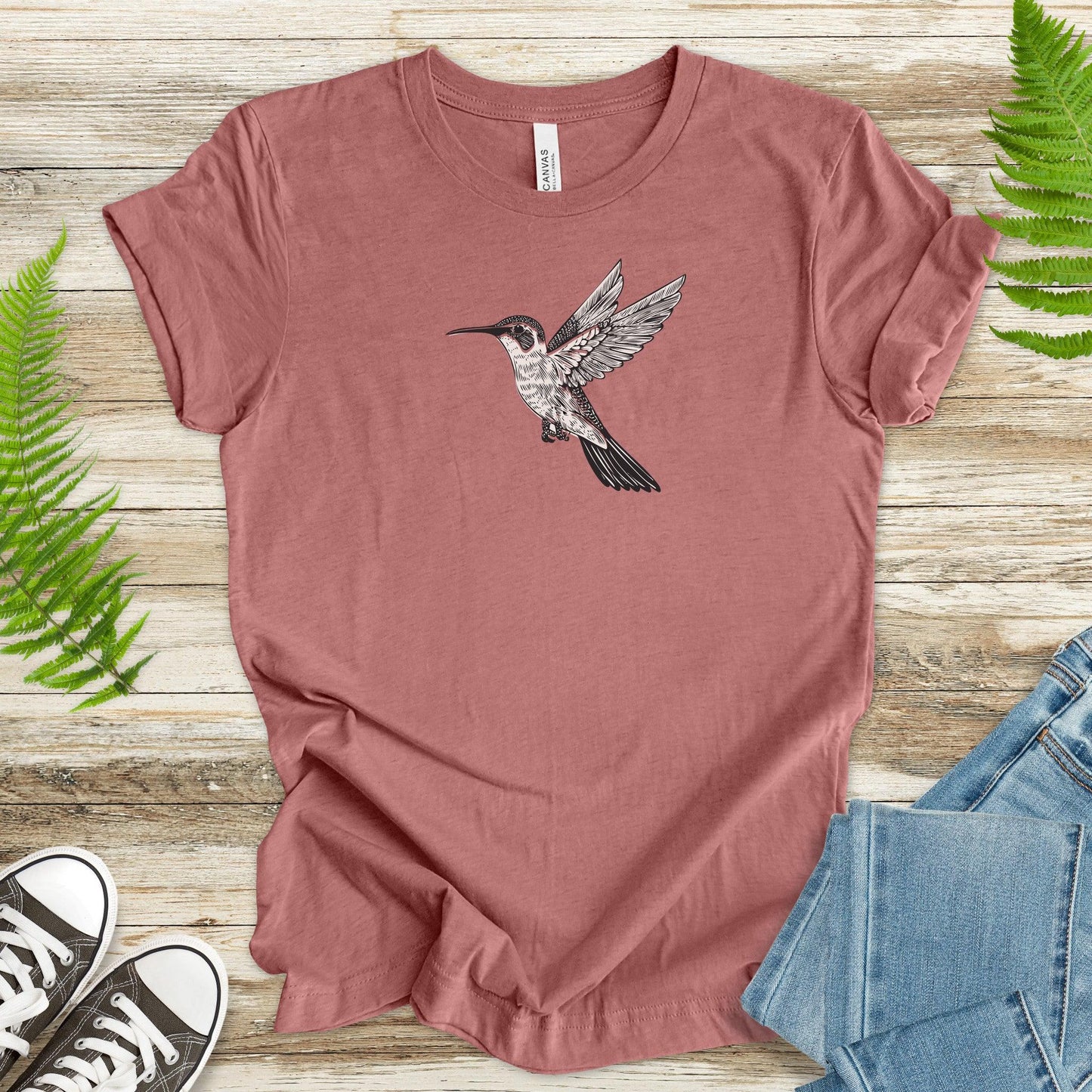 Hummingbird Sketch T-Shirt - TShirtree