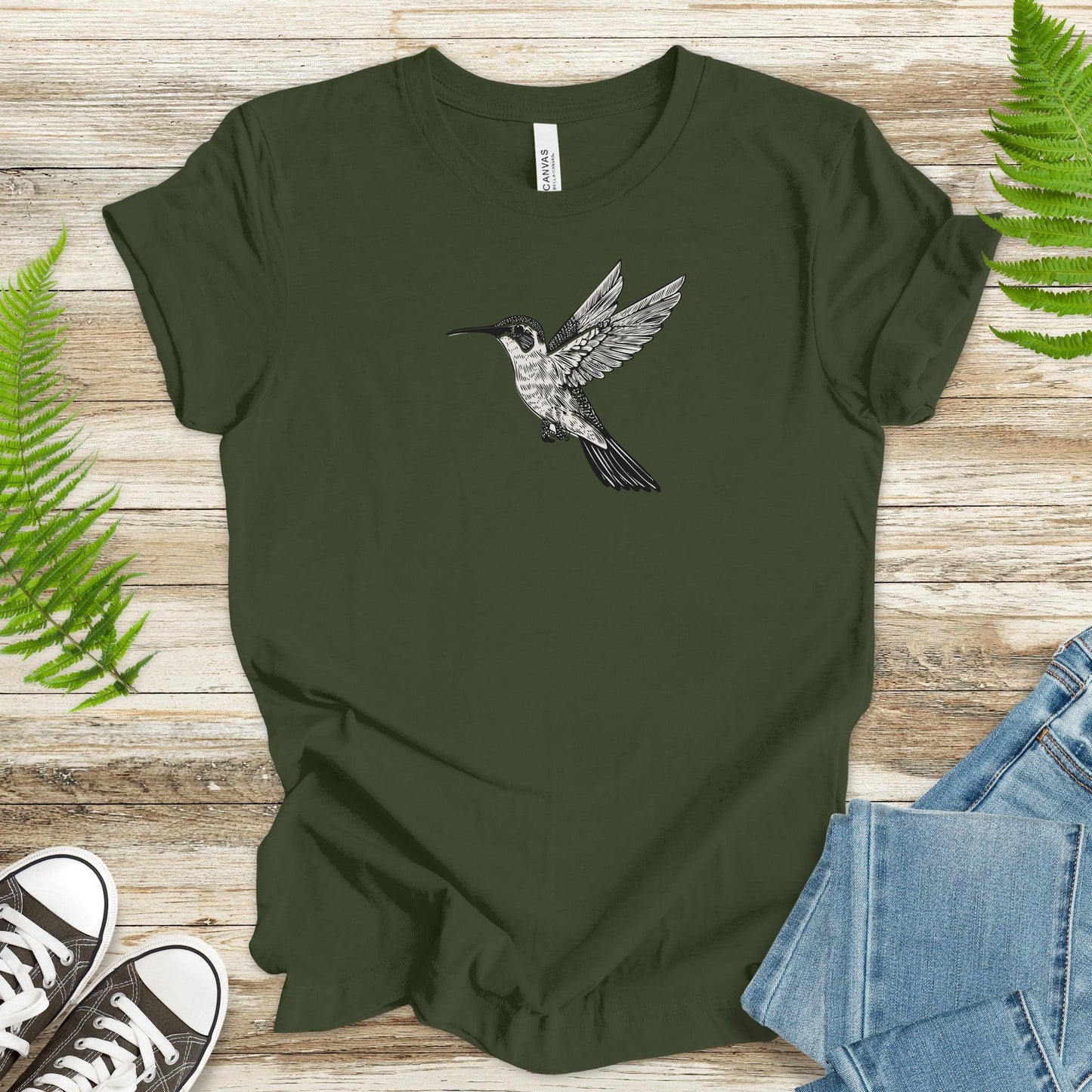 Hummingbird Sketch T-Shirt - TShirtree