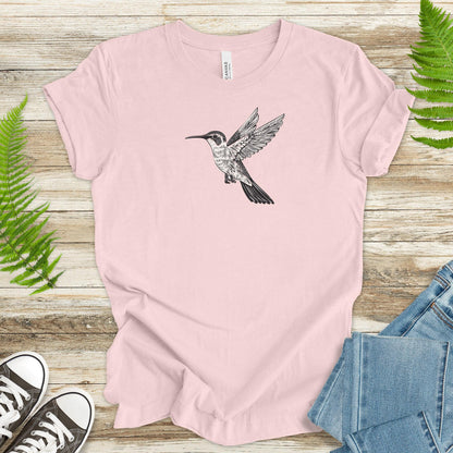 Hummingbird Sketch T-Shirt - TShirtree