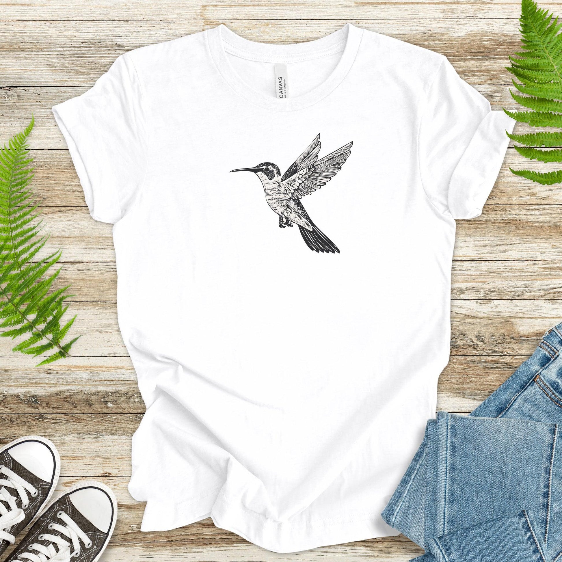 Hummingbird Sketch T-Shirt - TShirtree