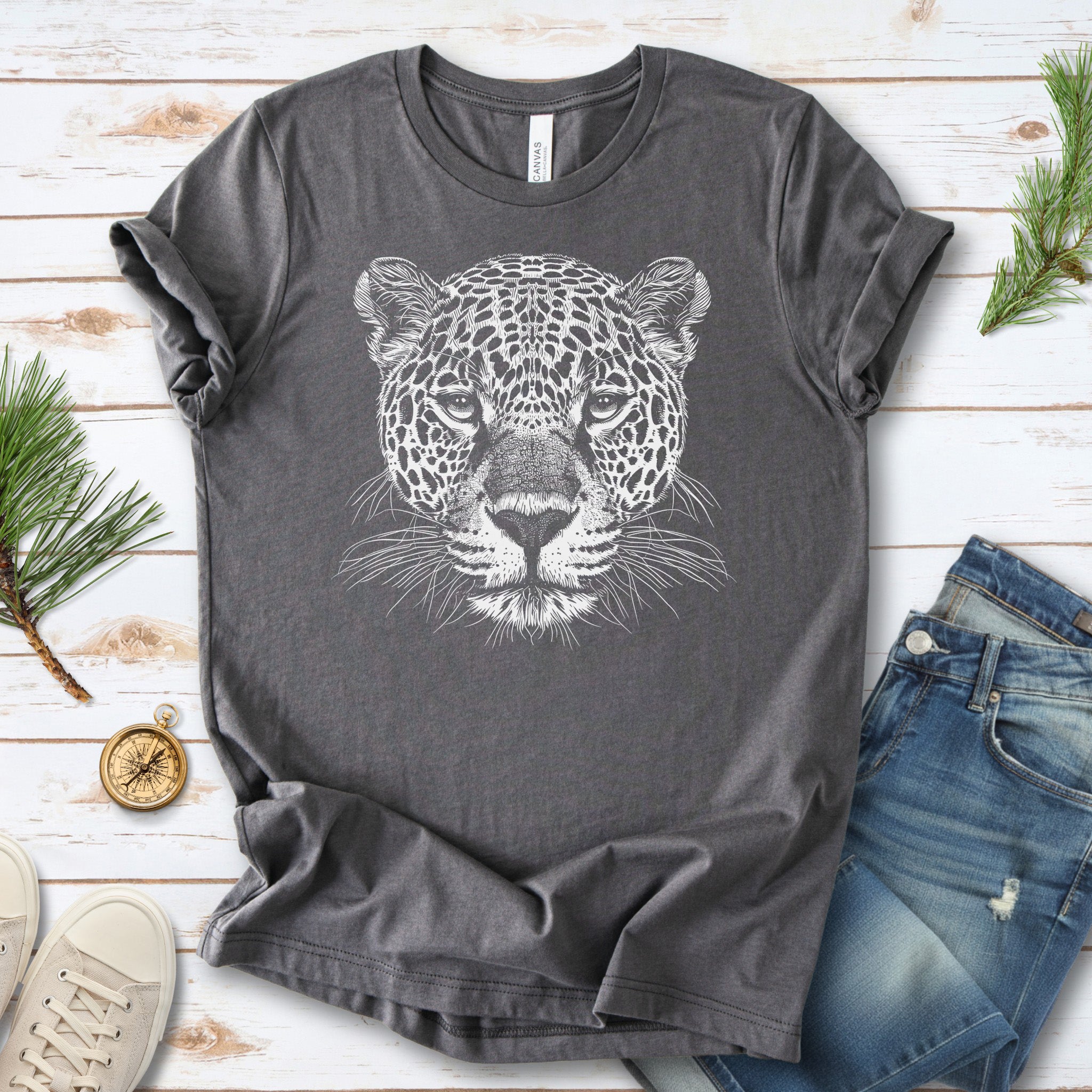 Jaguar Spirit Animal Wildlife Art T-Shirt – Wild Soul Style