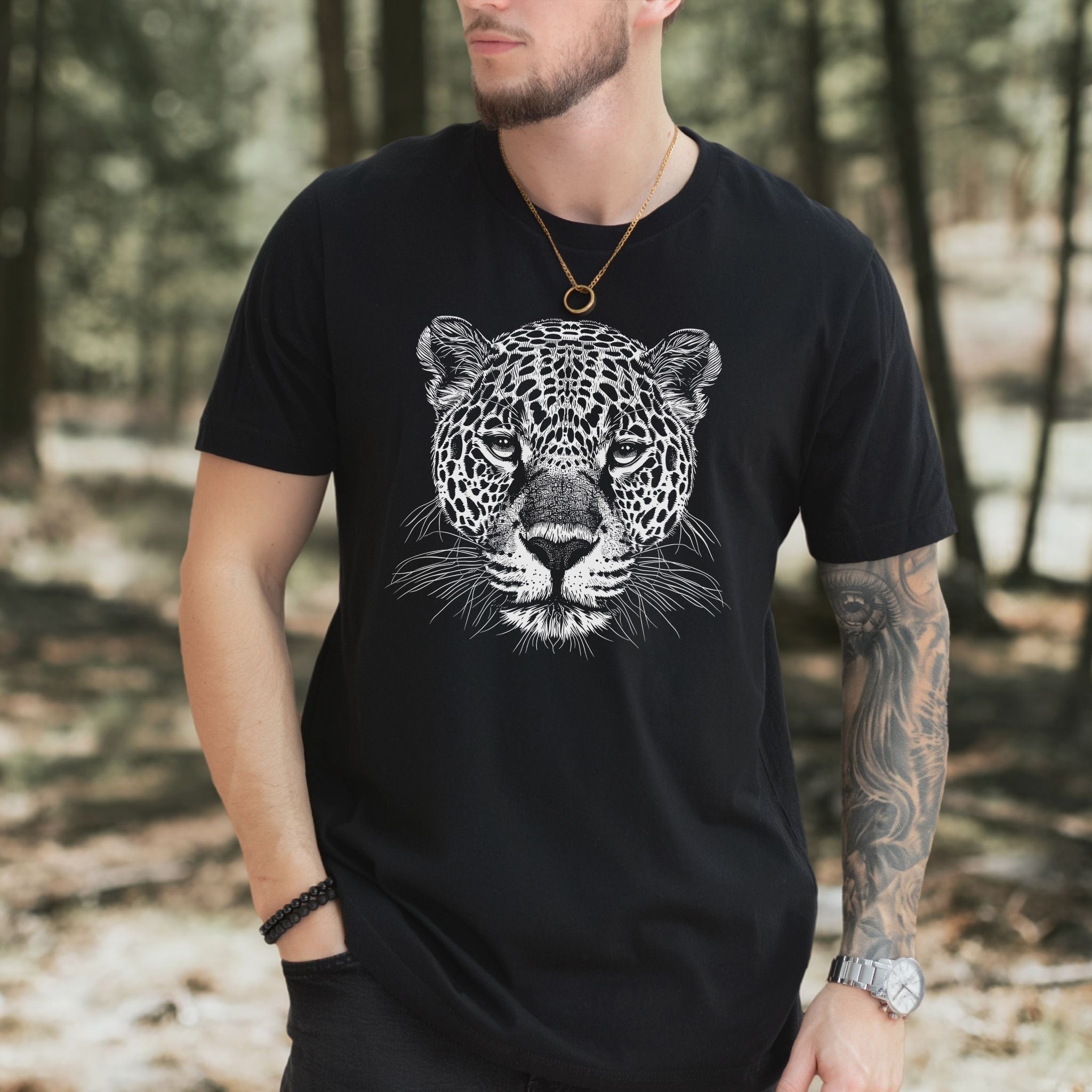 Jaguar Spirit Animal Wildlife Art T-Shirt – Wild Soul Style