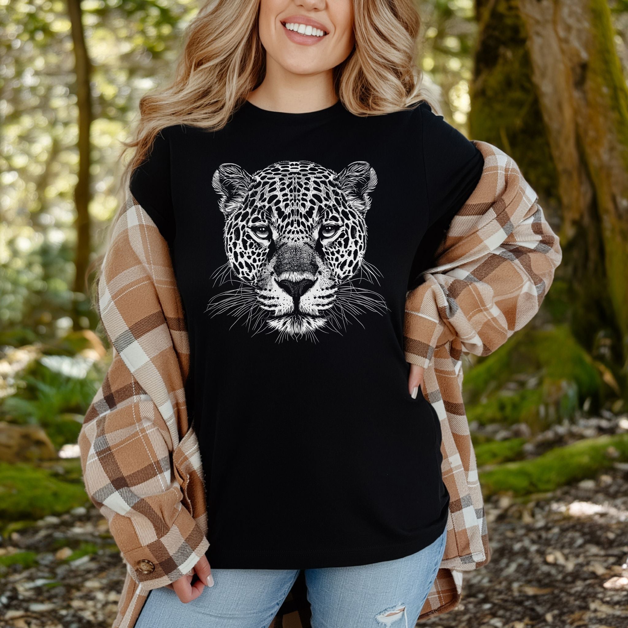 Jaguar Spirit Animal Wildlife Art T-Shirt – Wild Soul Style