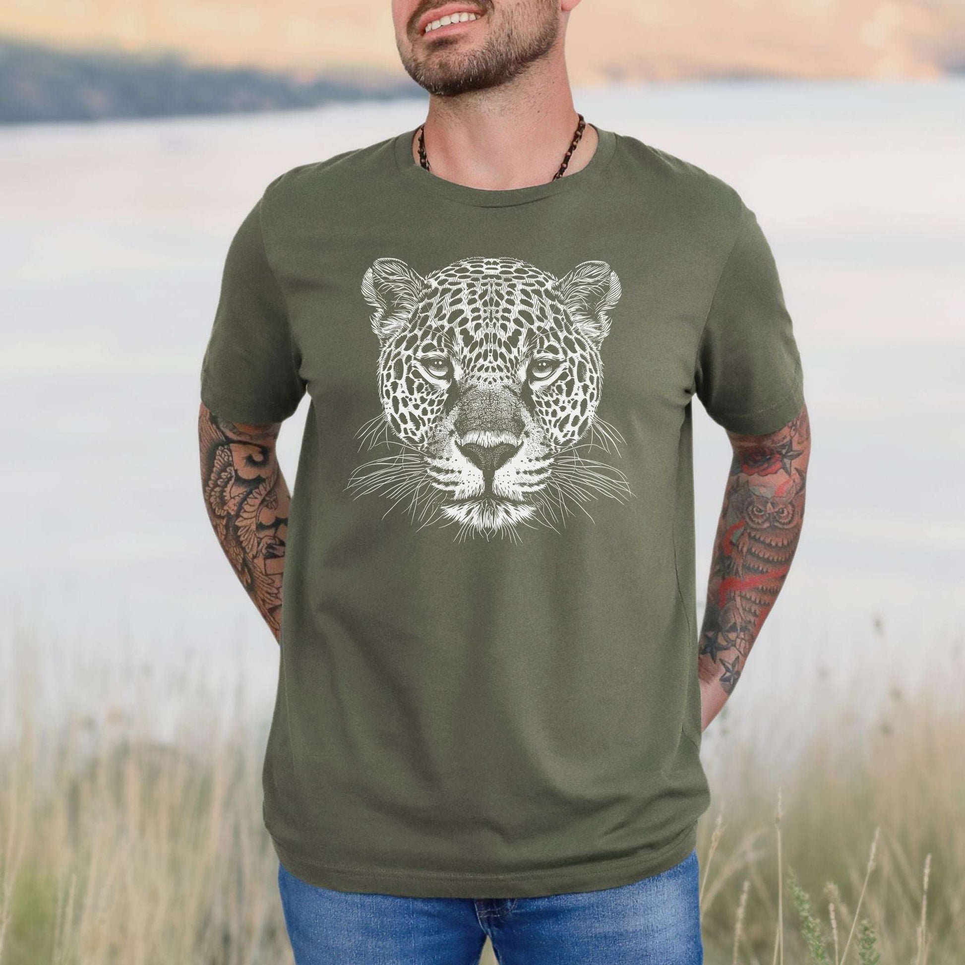 Jaguar Spirit Animal Wildlife Art T-Shirt – Wild Soul Style