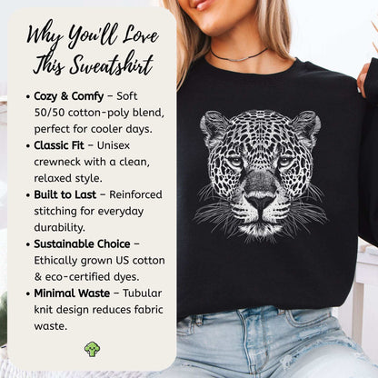 Jaguar Spirit Animal Sweatshirt – Wild Soul Style & Stealthy Power