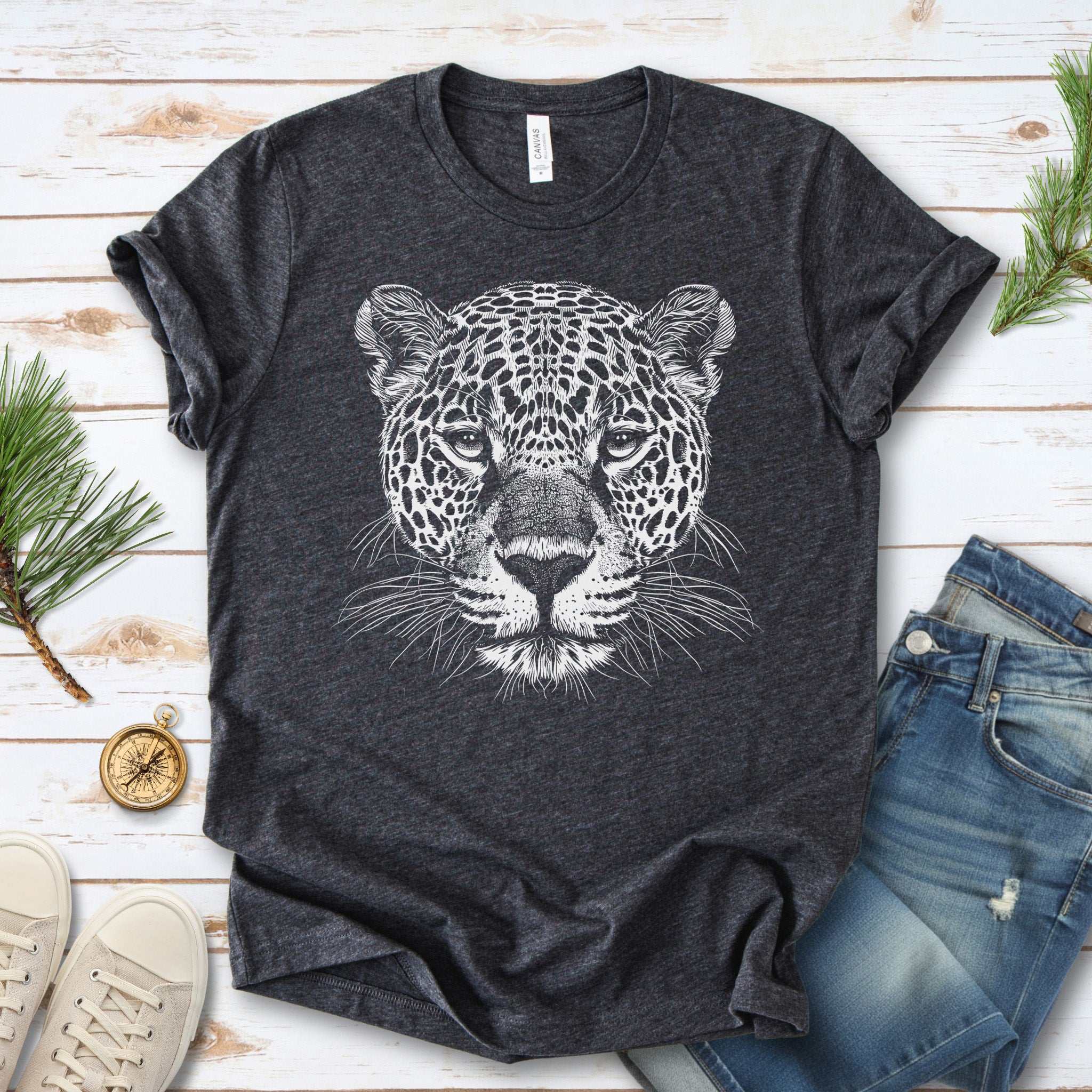 Jaguar Spirit Animal Wildlife Art T-Shirt – Wild Soul Style