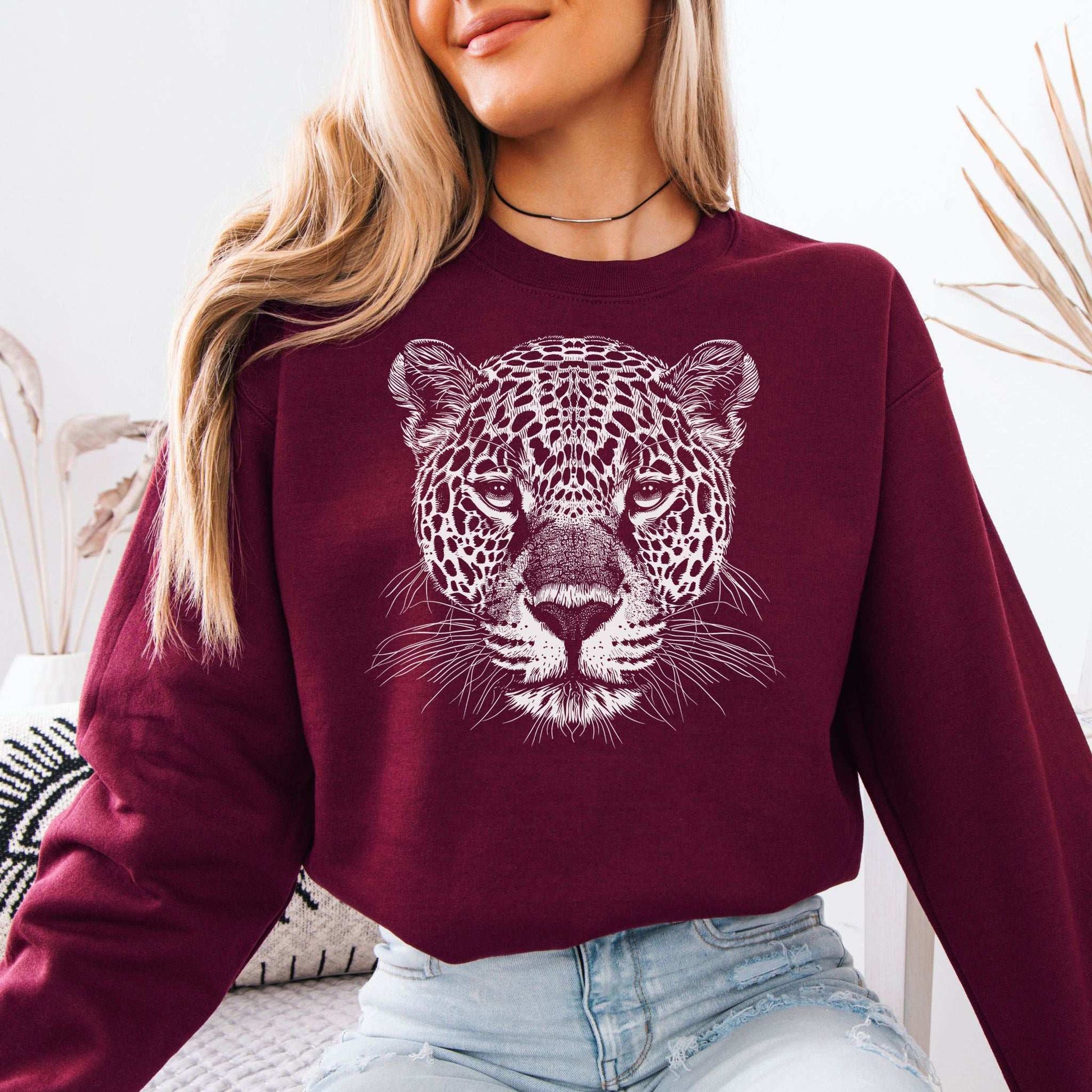 Jaguar Spirit Animal Sweatshirt – Wild Soul Style & Stealthy Power