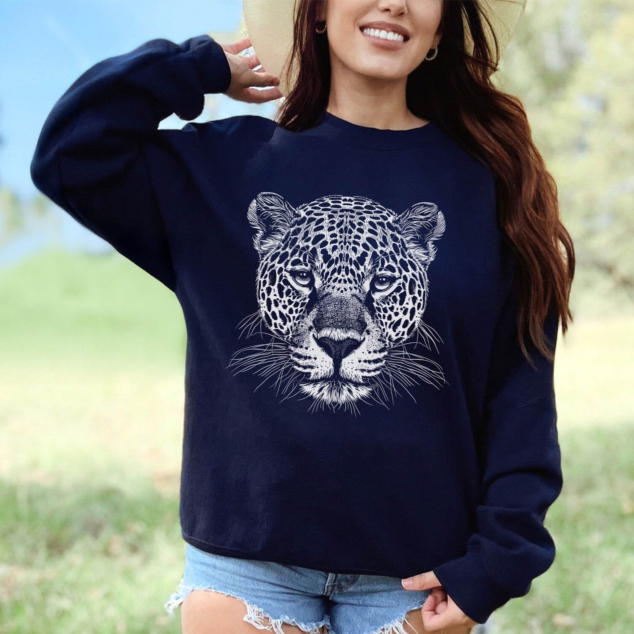 Jaguar Spirit Animal Sweatshirt – Wild Soul Style & Stealthy Power