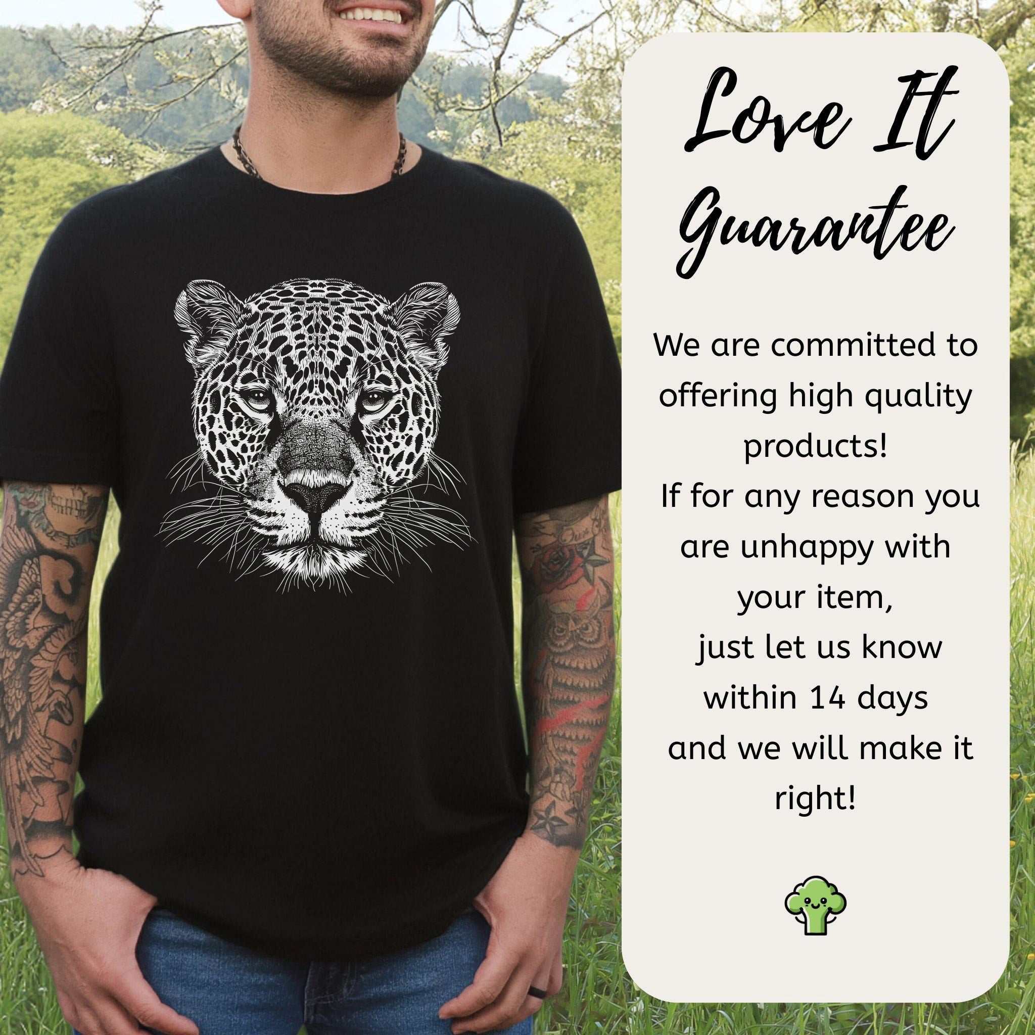 Jaguar Spirit Animal Wildlife Art T-Shirt – Wild Soul Style