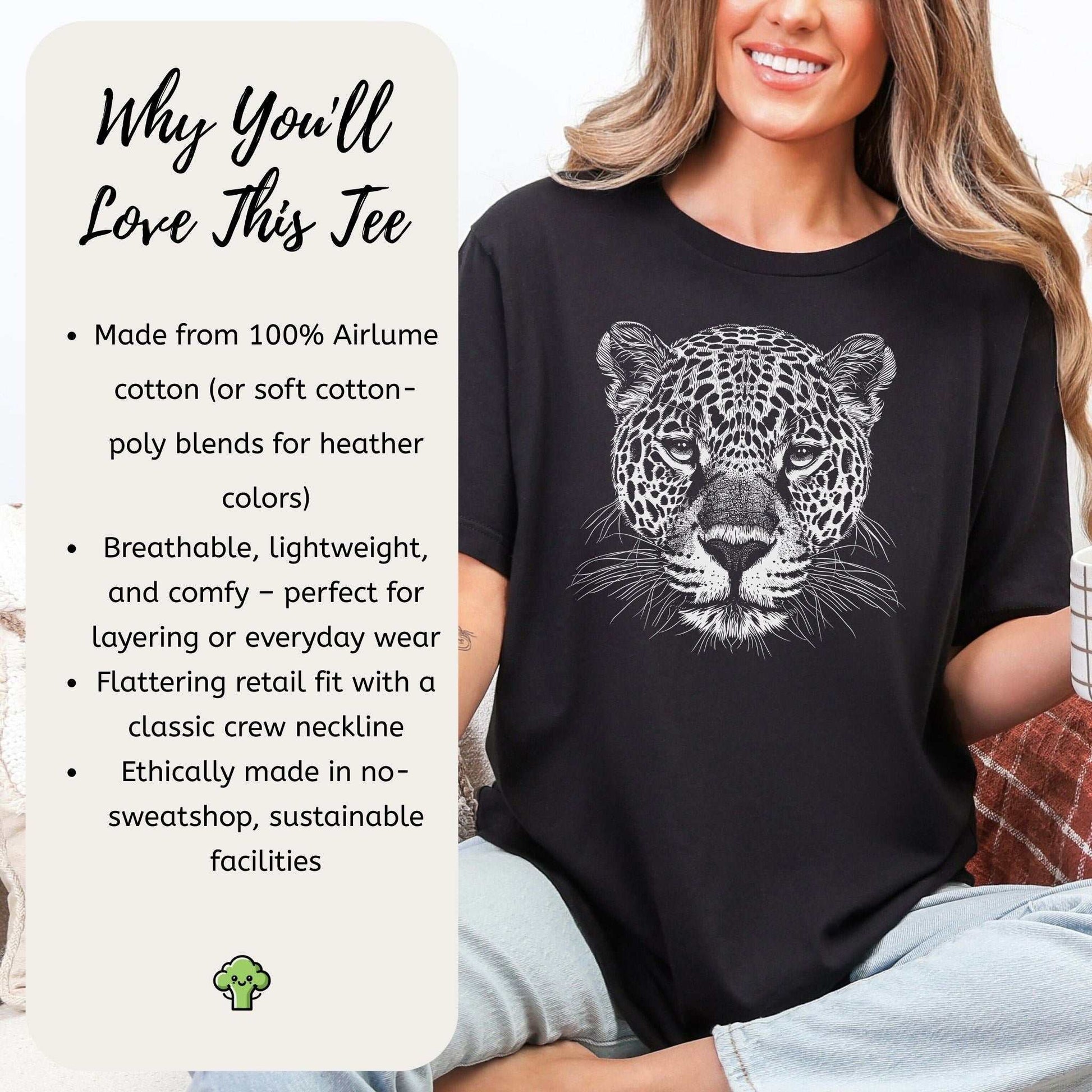 Jaguar Spirit Animal Wildlife Art T-Shirt – Wild Soul Style