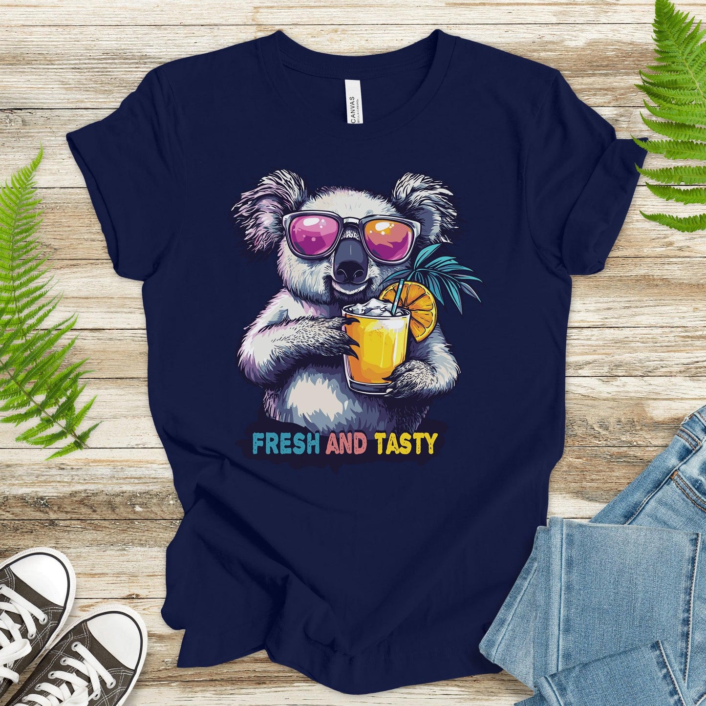 Koala Vacation Mode T-Shirt – Relax, Sip, Repeat - TShirtree