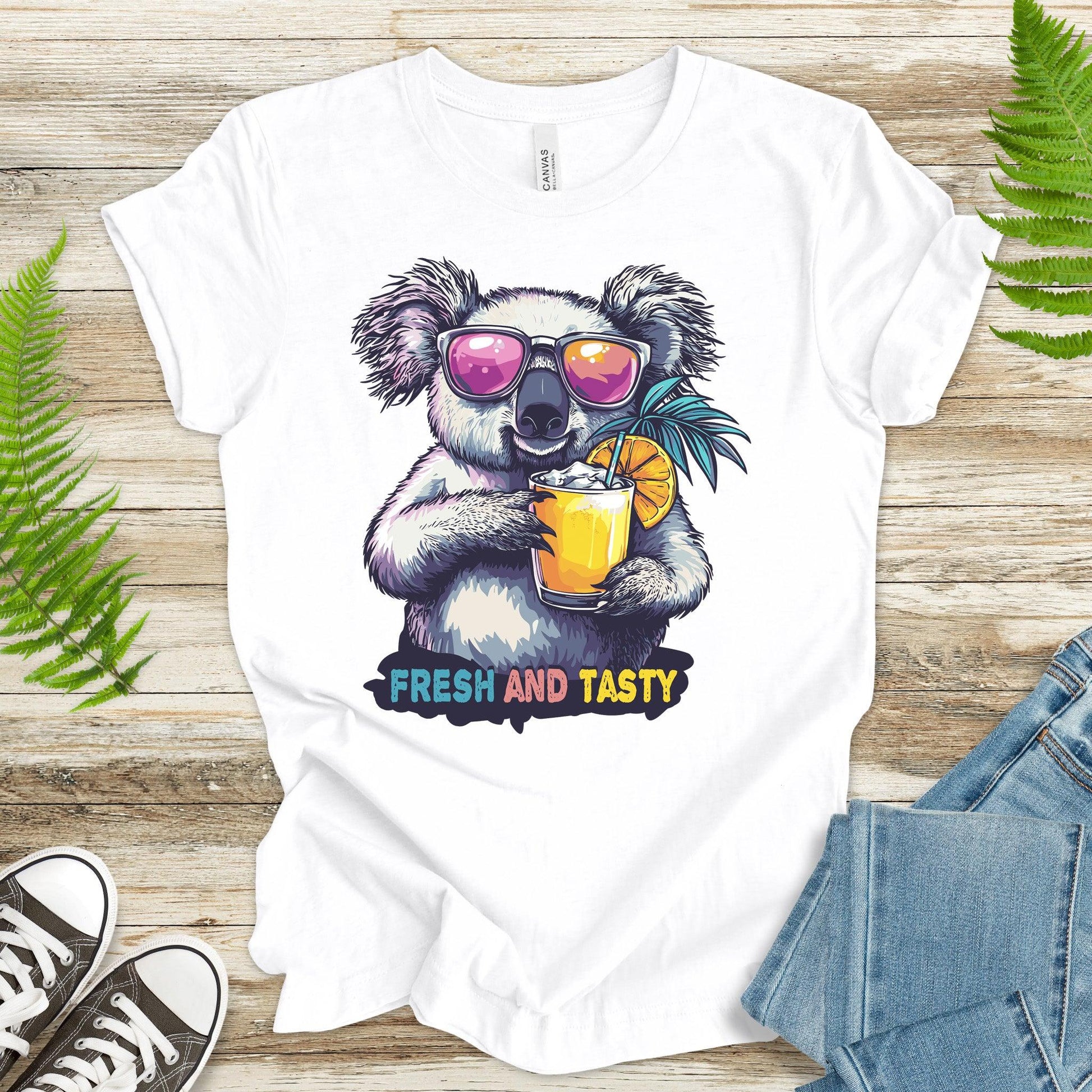 Koala Vacation Mode T-Shirt – Relax, Sip, Repeat - TShirtree